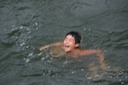 Boy Swiming