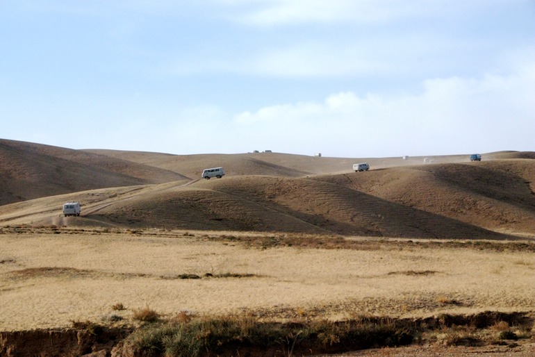 Driving Across the Gobi Desert