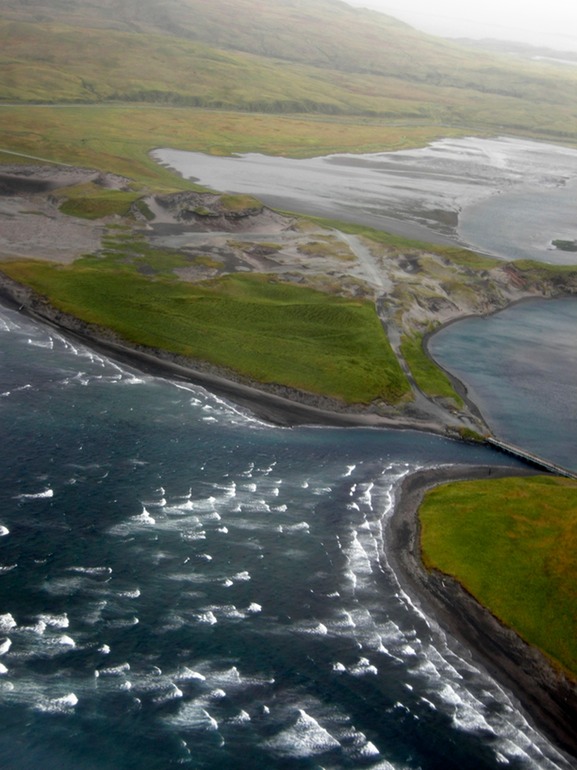 Flying Into Adak Alaska