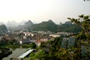 Guilin with Mountains Behind