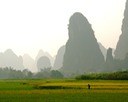 Mountains with Farmer