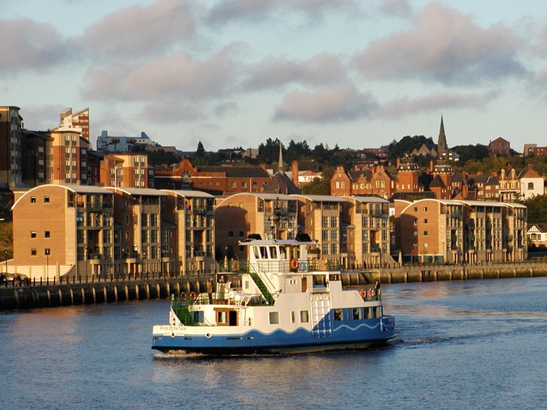 Tug on Tyne River
