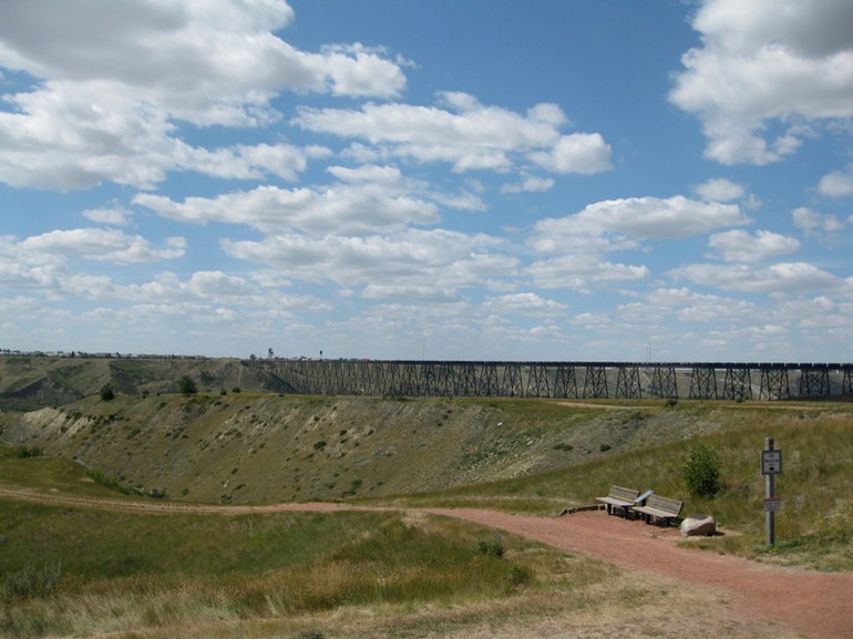 Train Almost Across the Bridge