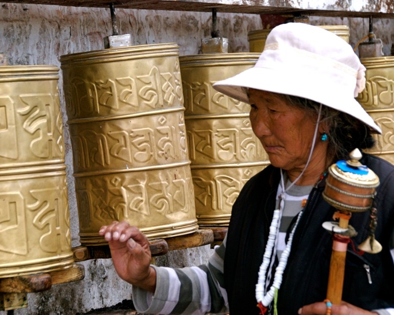 Turning Prayer Wheels